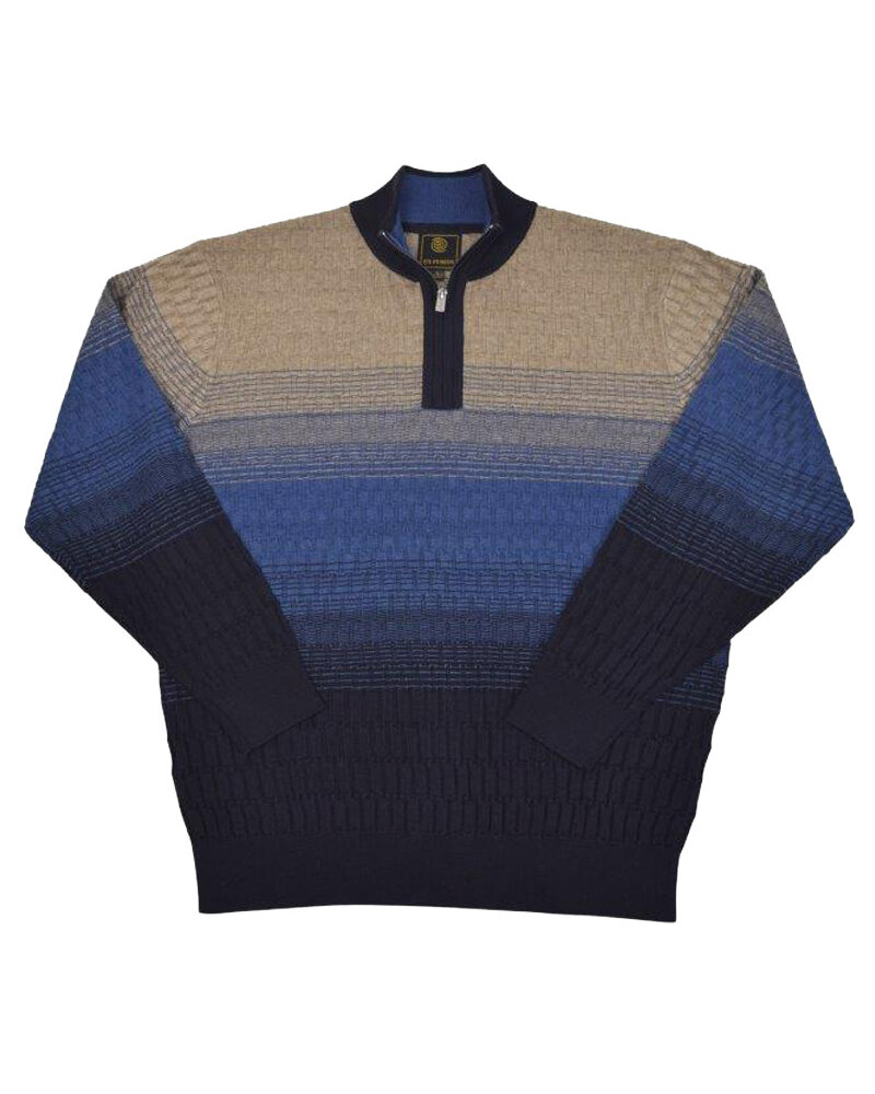 F/X Fusion F/X Fusion Ombre Rib 1/4 Zip Mock-Navy