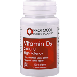Vitamin D3 Protocol for Life 2,000 ius 120 capsules