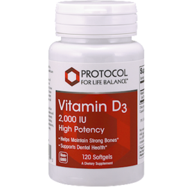 Vitamin D3 Protocol for Life 2,000 ius 120 capsules