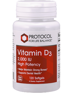 Vitamin D3 Protocol for Life 2,000 ius 120 capsules