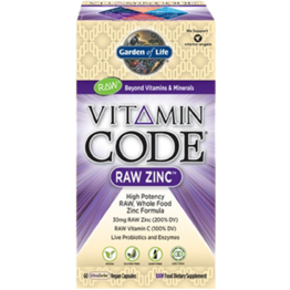 Zinc (Vitamin Code Raw) 60 vegan capsules