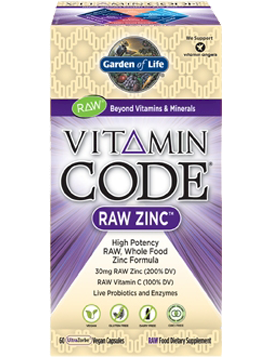 Zinc (Vitamin Code Raw) 60 vegan capsules