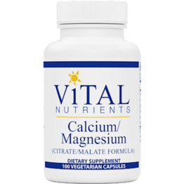 Vital Nutrients Calcium / Magnesium Malate 100 caps