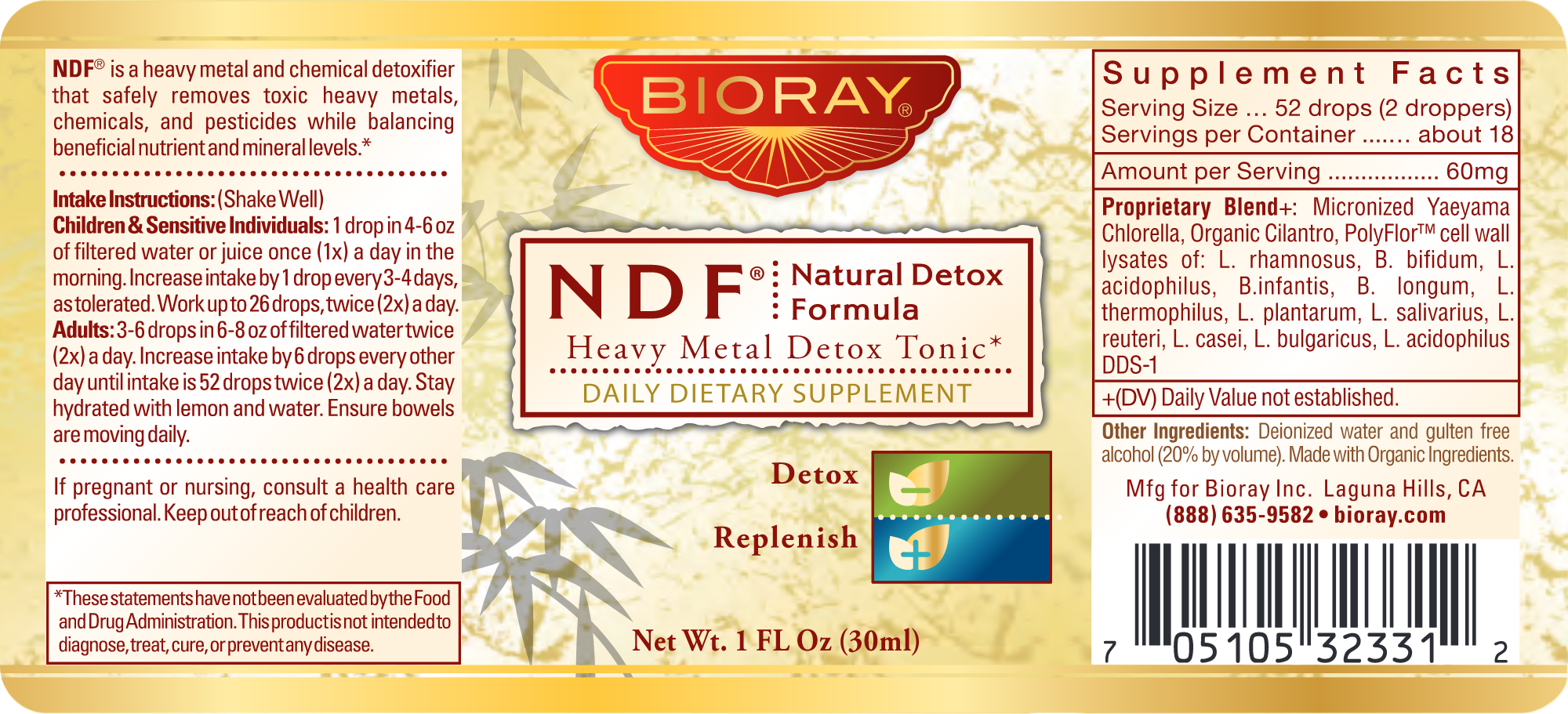 NDF Heavy Metal detox - 1 oz