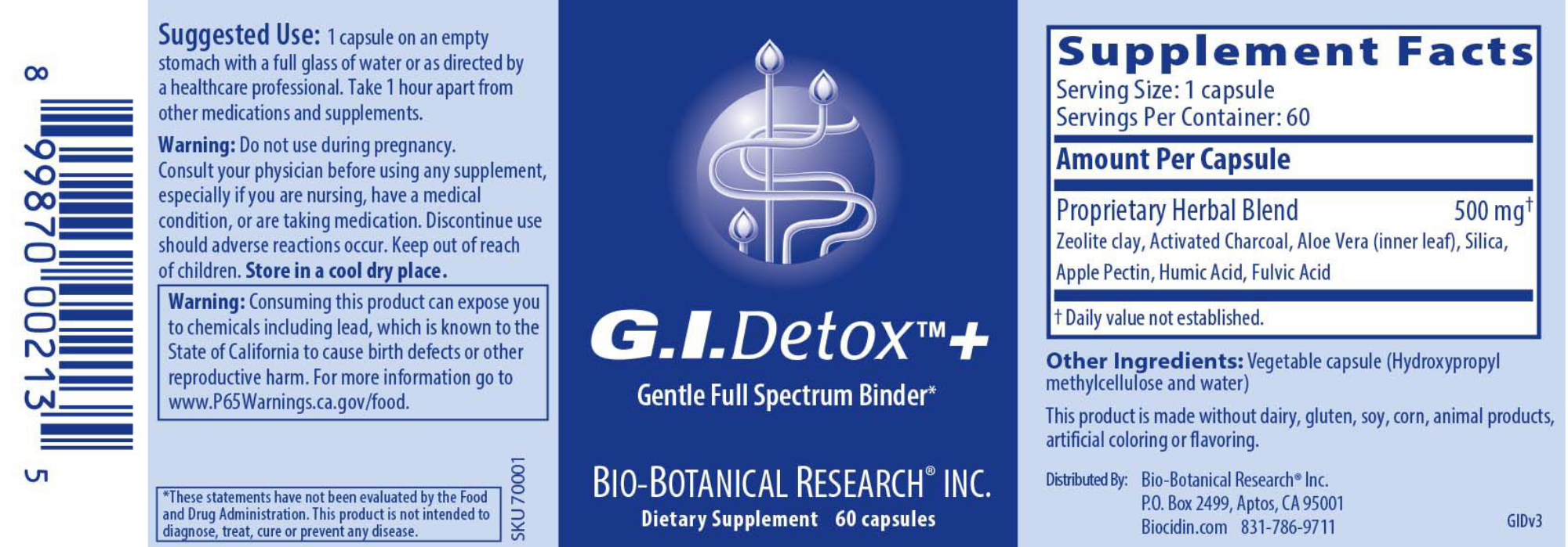 GI Detox 60 vegcaps