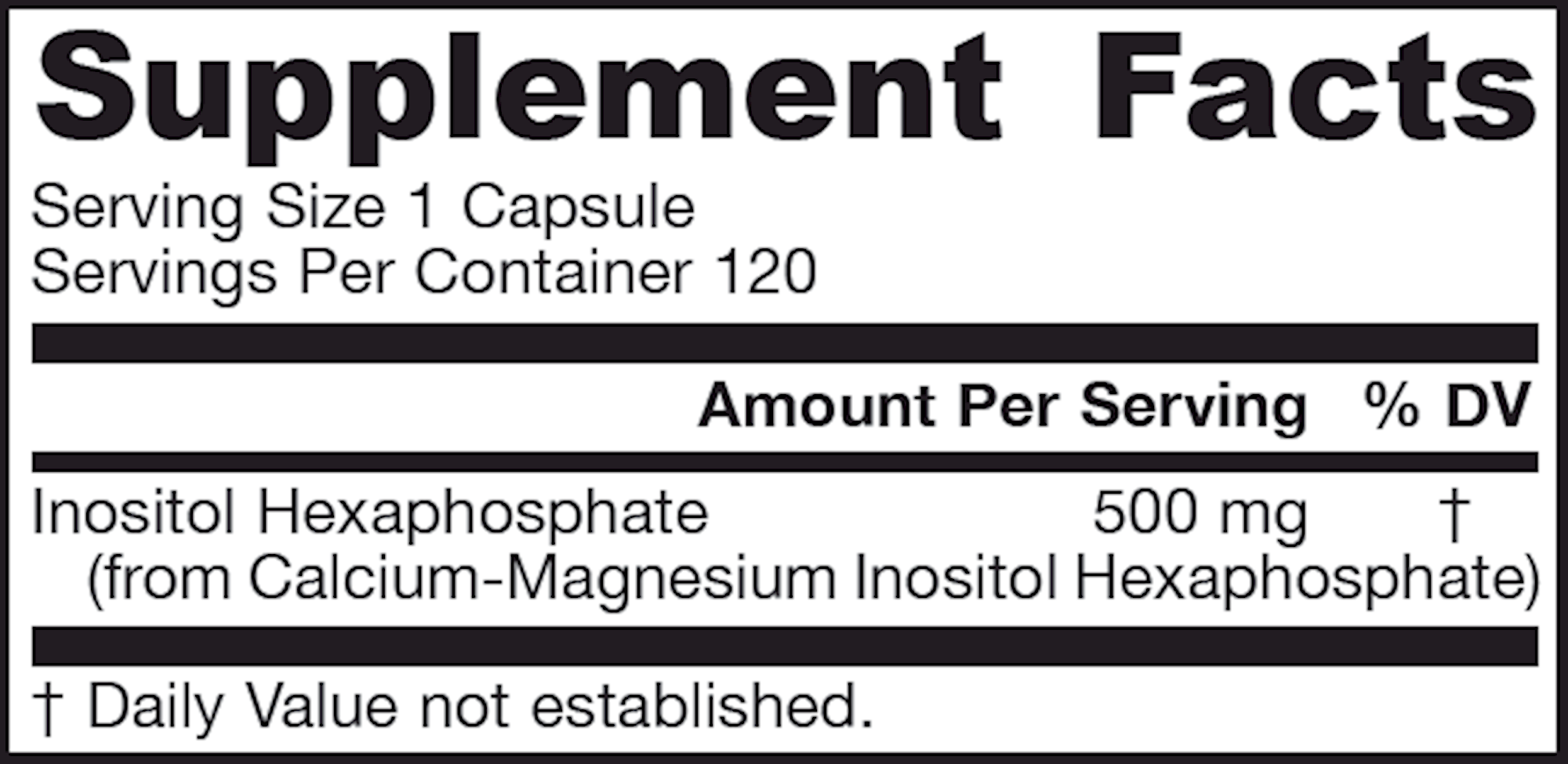 IP6 500 mg 120 vegcaps