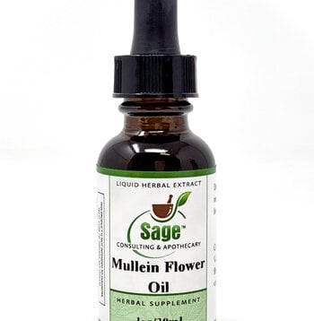 Mullein Flower Herbal Oil  1 oz