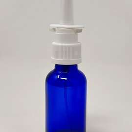 Glass Nasal Spray Bottle - Cobalt Blue 1 oz