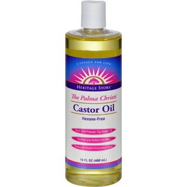 Organic Castor Oil - Cold Pressed, Hexane Free (Glass)- 16 oz.