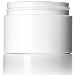 White Plastic Jars - 1oz.