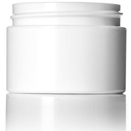 White Plastic Jars - 1oz.