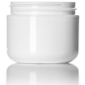 White Plastic Jars - 2oz.