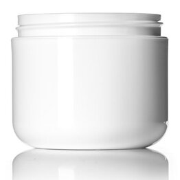White Plastic Jar - 4oz