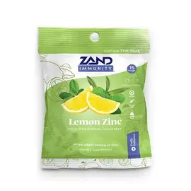 Zand Lemon Mint Zinc Lozenges - 15 count