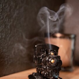 Steam Engine Incense Burner