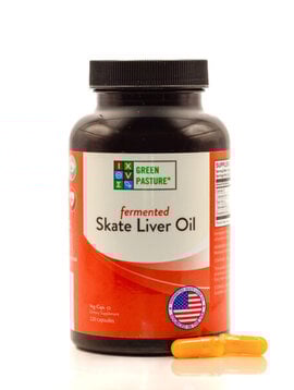 Skate Liver Oil,  Fermented 120 Capsules and 6 oz Liquid