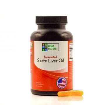 Skate Liver Oil Fermented 120 Capsules and 6 oz Liquid