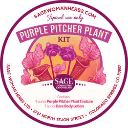 Purple Pitcher Plant + 1 oz Lotion KIT