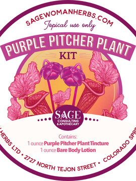 Purple Pitcher Plant + 1 oz Lotion KIT