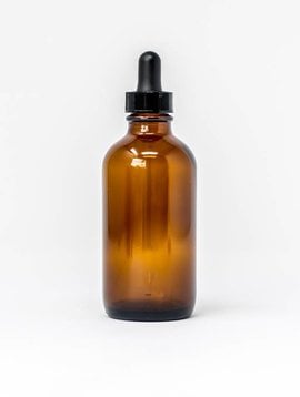 4 oz Amber Glass Bottles W/Dropper