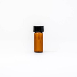 1/4 oz Amber Glass Bottles W/Flat Lid