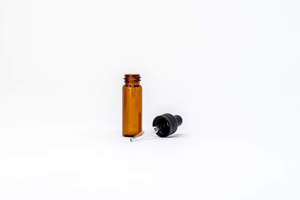 Amber Glass Bottles W/Dropper - 1/8oz. - Sage Consulting & Apothecary