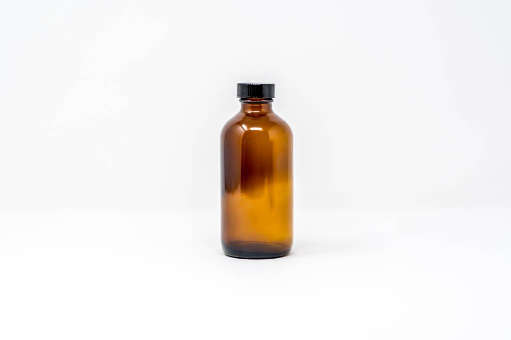 Amber Glass Bottles W/Lid - 1/8oz. - Sage Consulting & Apothecary