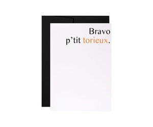 Masimto Carte De Souhaits Bravo P Tit Torieux Habitude