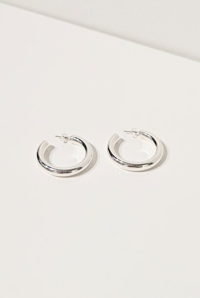 The Perfect Hoop Earrings - Silver