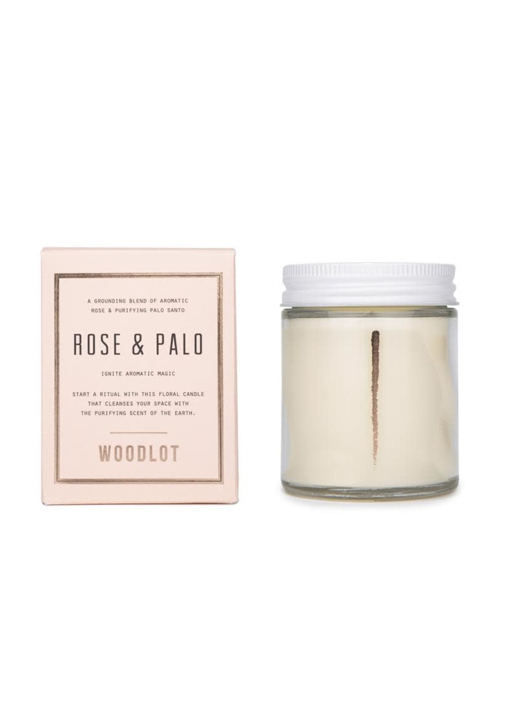 Woodlot Woodlot - bougie rose & palo
