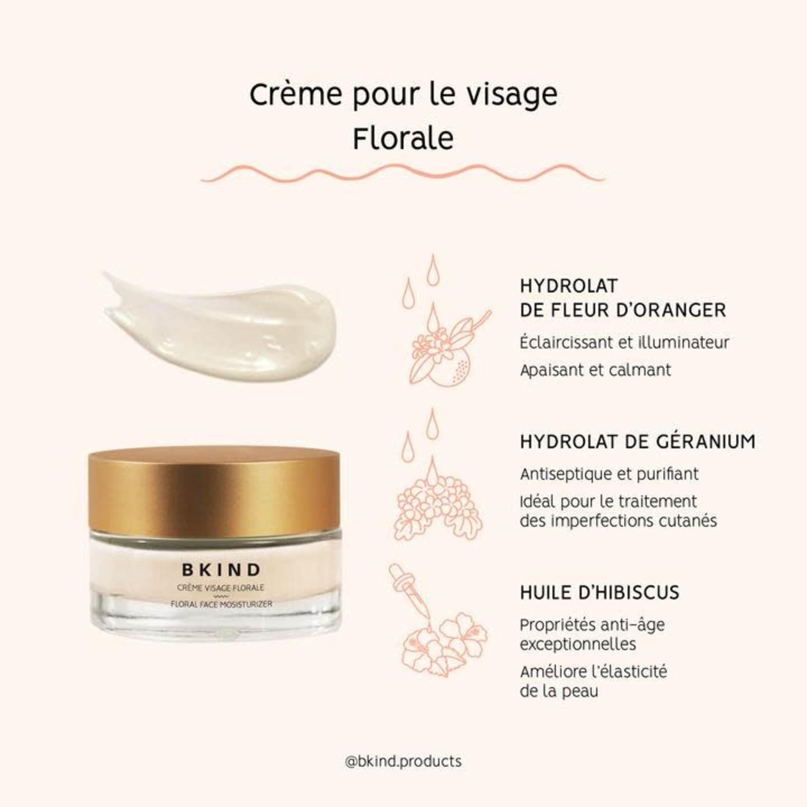 BKIND BKIND - Crème visage / Florale
