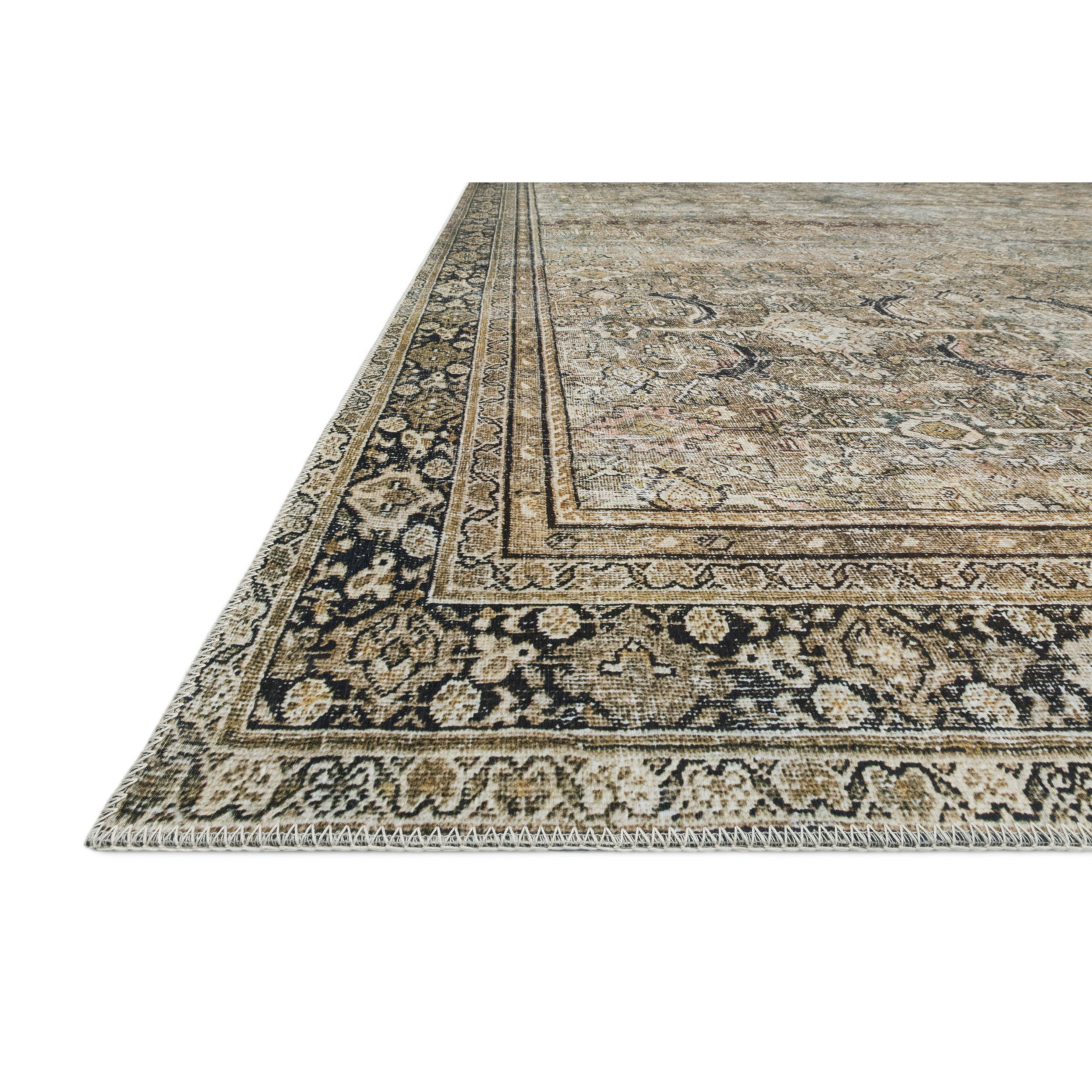 LAYLA tapis / Olive - charcoal
