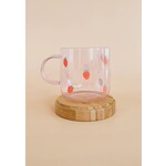 MÖMY - Tasse en verre rose fraise