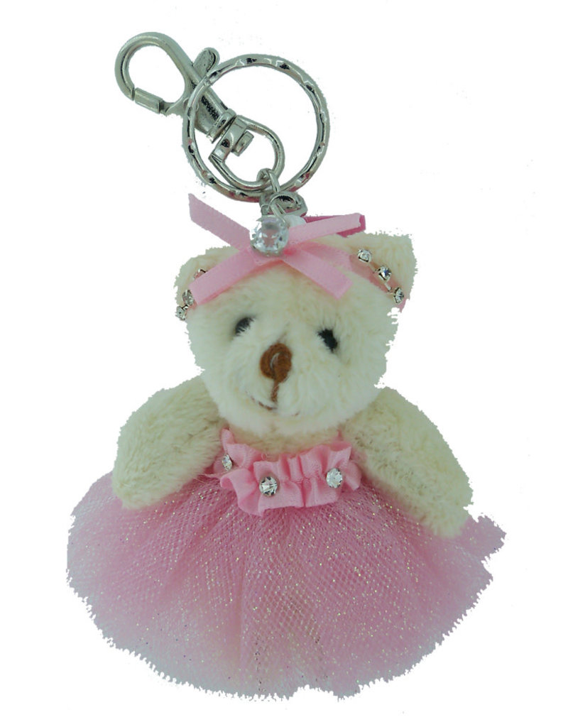 Ballerina Bear Bling Key Ring 77410