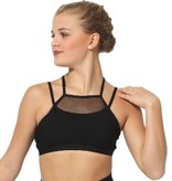 Body Wrappers Mesh Cami Bra Top MT225 Black