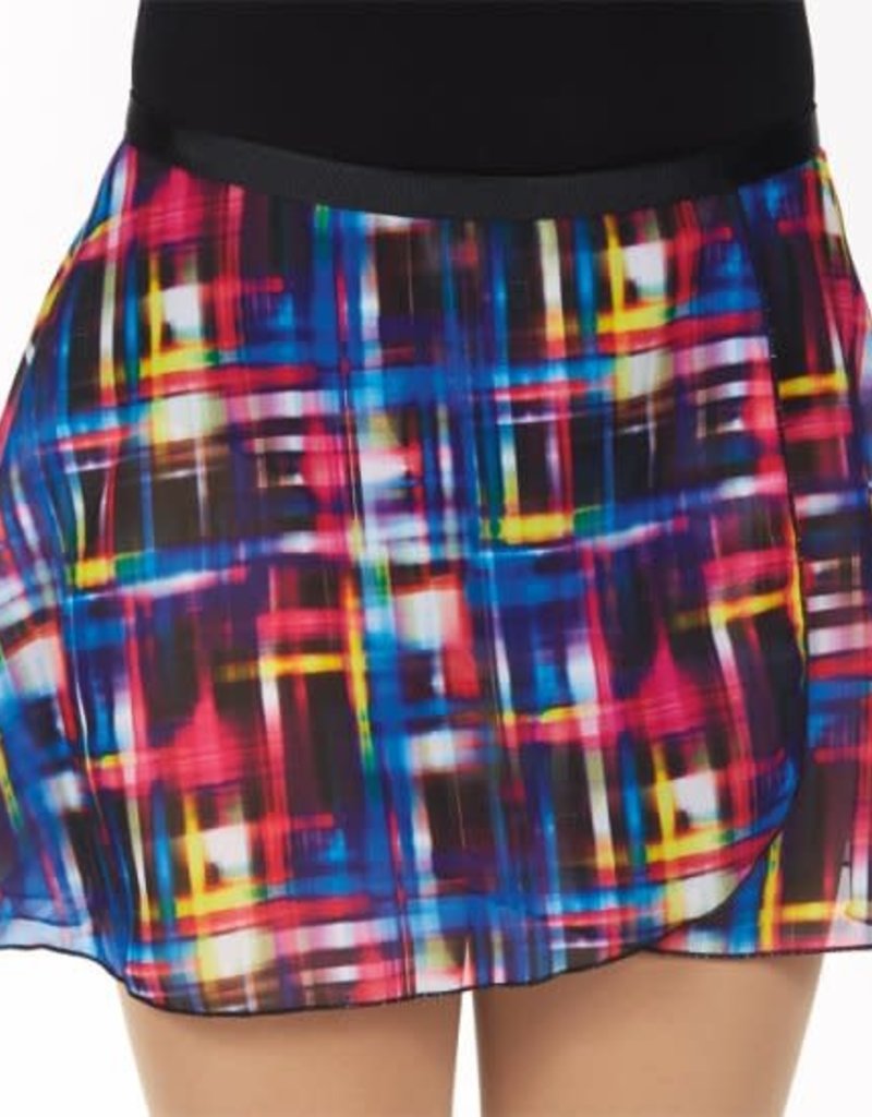 Dasha Print Wrap Skirt 12" 4491