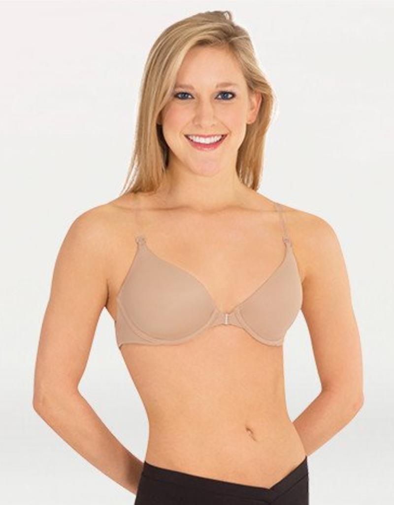 Capezio Seamless Clear Back Bra Women's Size: Small