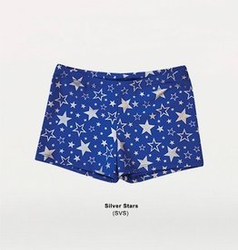 Body Wrappers Ladies Silver Star Hot Short 700 SVS