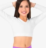 Body Wrappers Long Sleeve V-Neck Midriff BWP261