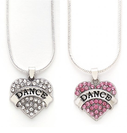Dasha 2773 Rhinestone Heart Necklace