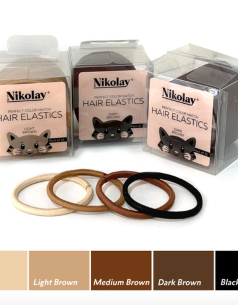 Nikolay HAIR ELASTICS, pack of 15 HA1001N