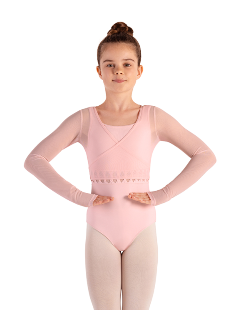 Bloch CZ8469 Long Sleeve Mesh Wrap Top