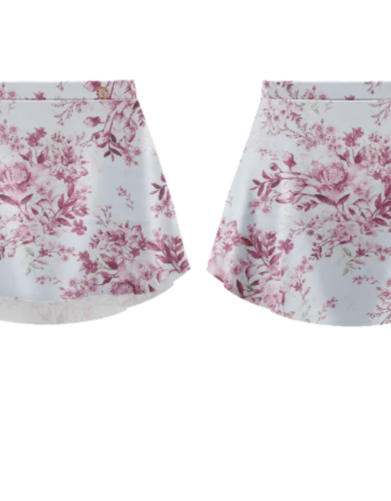 Danse De Paris PATTERNED SKIRT CLARET ROSE