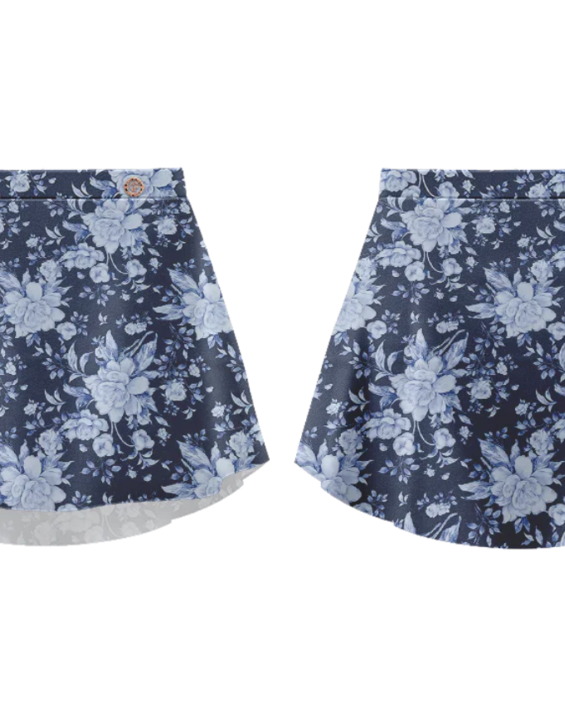 Danse De Paris PATTERNED SKIRT MIDNIGHT BLANC
