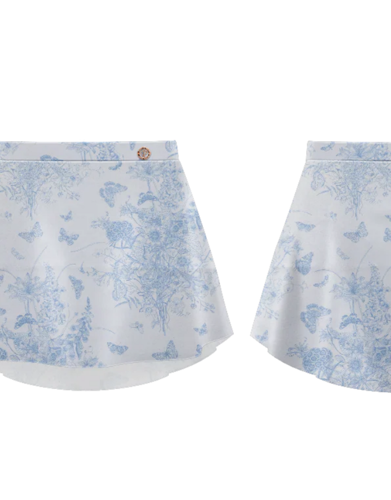Danse De Paris PATTERNED SKIRT PAPILLON ROYAL