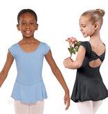 Eurotard 44285 Microfiber Bow Back Cap Sleeve Dance Dress