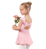 Eurotard 44285 Microfiber Bow Back Cap Sleeve Dance Dress