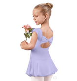 Eurotard 44285 Microfiber Bow Back Cap Sleeve Dance Dress