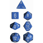Chessex Opaque Light Blue/white Polyhedral 7-Dice Set