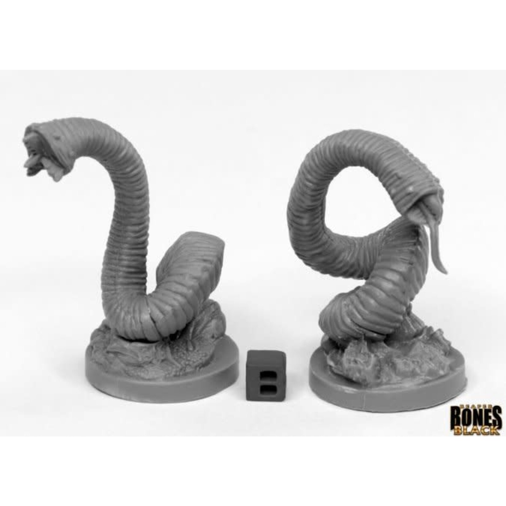 Reaper Miniatures Bones Black: Giant Leeches (2)